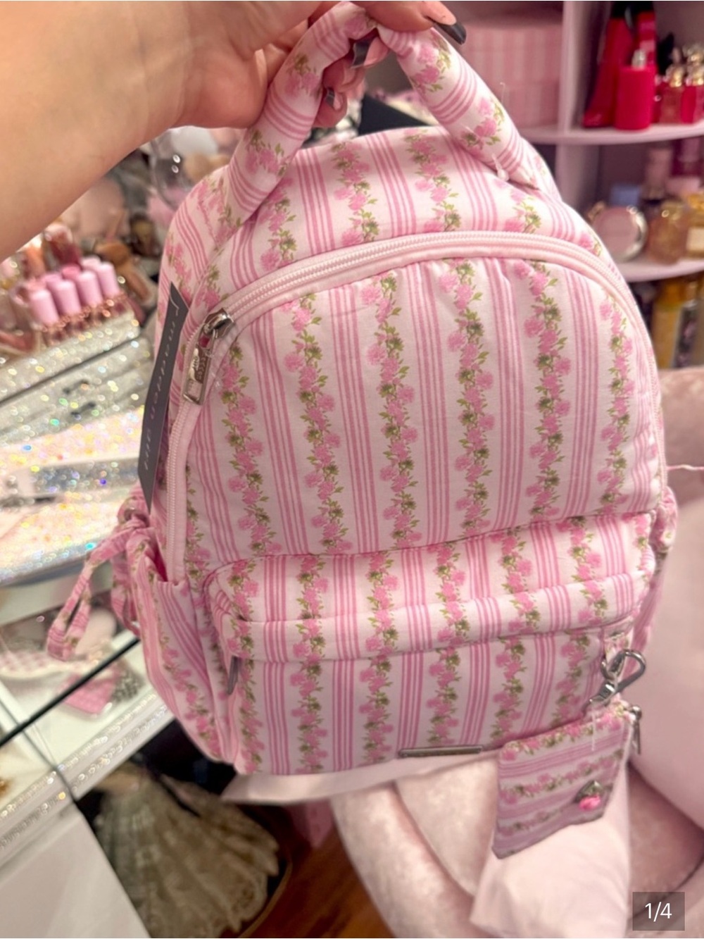 Pink floral backpack Madden girl